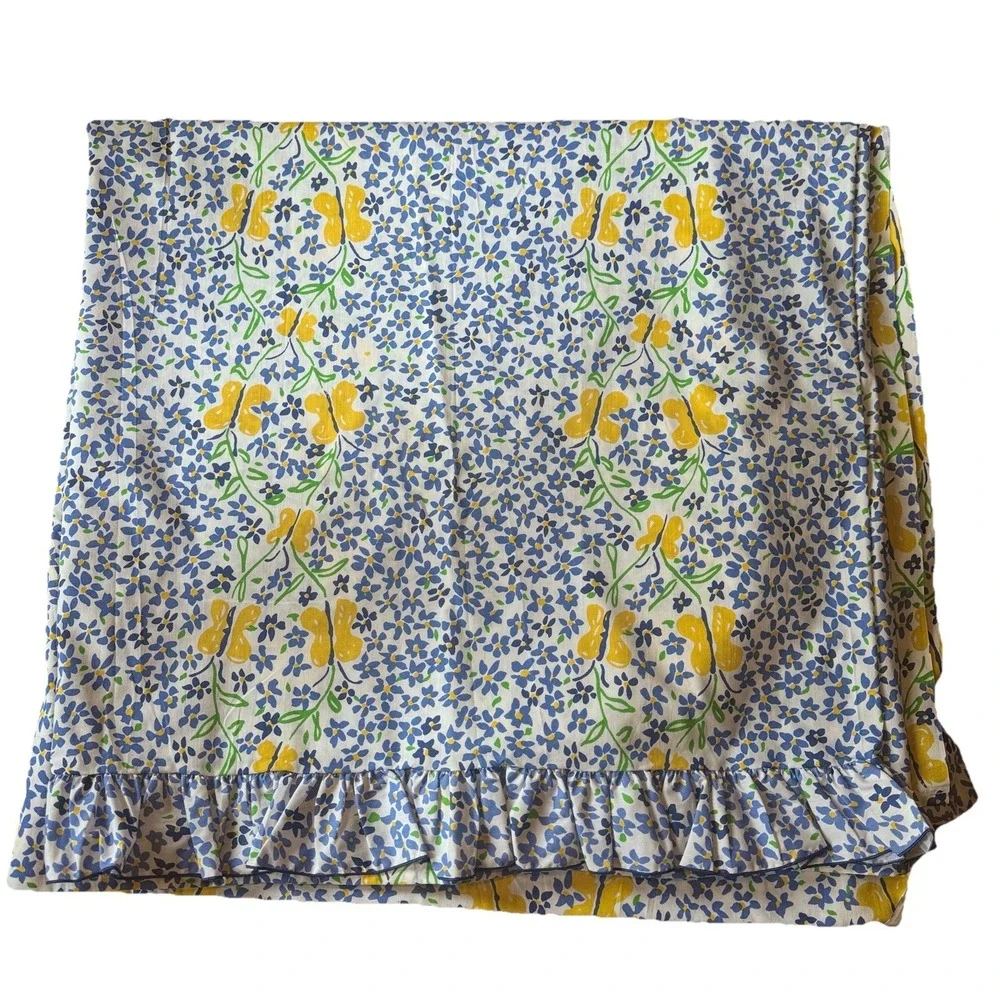 RARE VTG Custom‎ Daybed Bedding Set J.P. Stevens Butterfly Floral 11 Pc Sofa